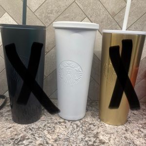 Starbucks stainless white tumbler